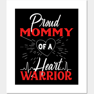 Womens Proud Mommy of a Heart  CHD Awareness Posters and Art